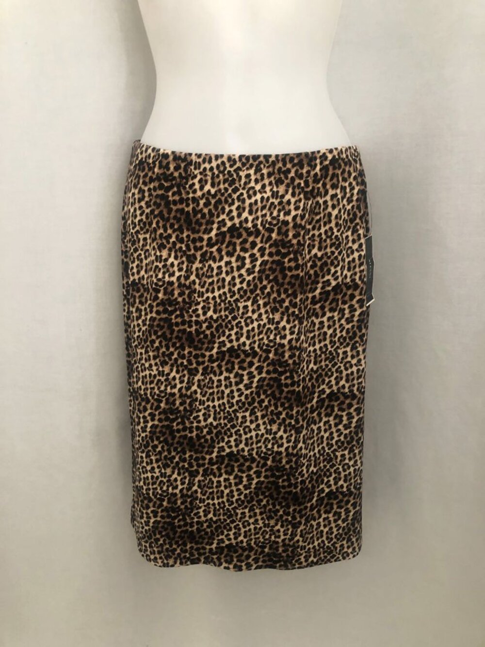 Alfani Leopard Animal Print Pencil Skirt Size 4 NWT